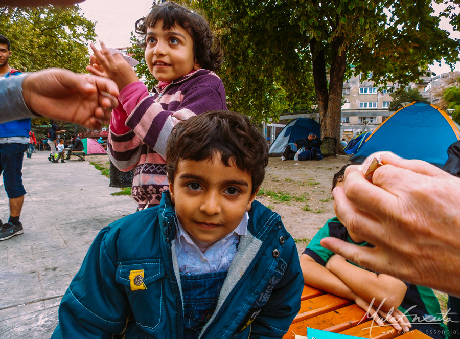 criança síria refugiado na Sérvia