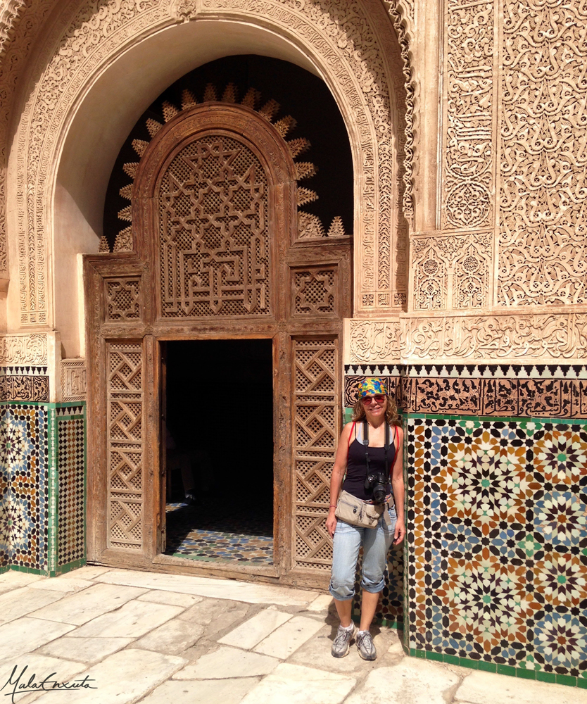 Detalhes e delicadeza na arquitetura marroquina