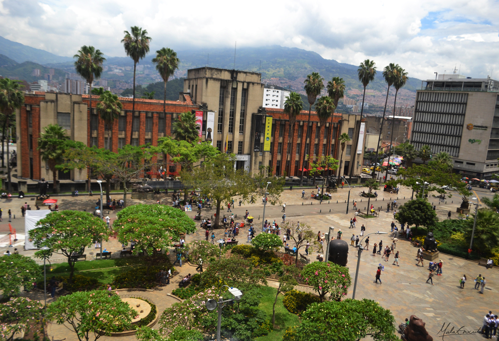 Plaza Botero e Museu da Antioquia, Medellin, Colombia.